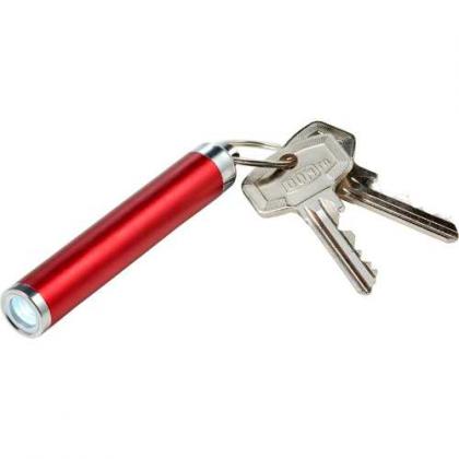 LED flashlight with key ring
