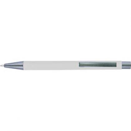 Ballpen with rubber finish