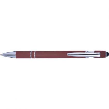 Ballpen with rubber finish