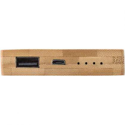 Bamboo power bank. (4000 mAh)