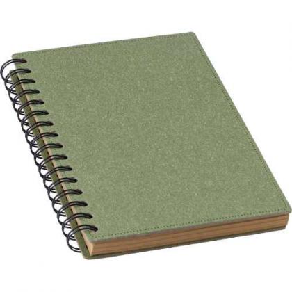 Recycled hard cover notebook (approx A5)