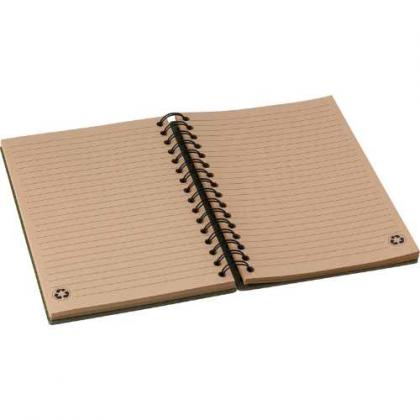 Recycled hard cover notebook (approx A5)
