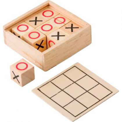 Wooden Tic Tac Toe game