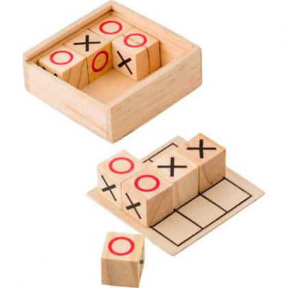 Wooden Tic Tac Toe game