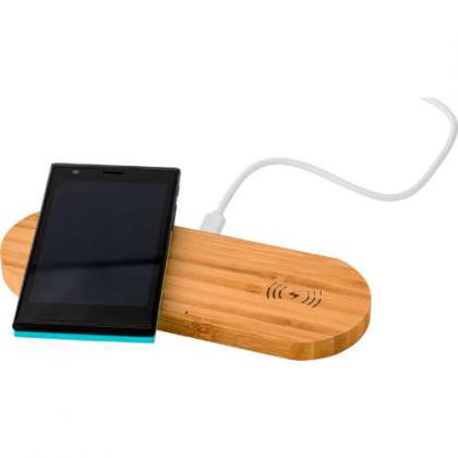 Bamboo dual wireless charger