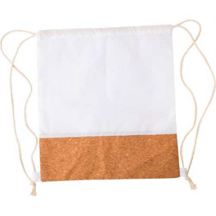 RPET and cork drawstring backpack