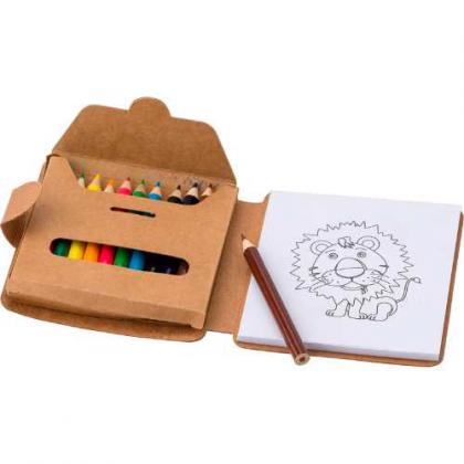 Cardboard colouring set