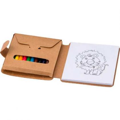 Cardboard colouring set