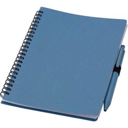 Wheat straw notebook with pen (approx. A5)