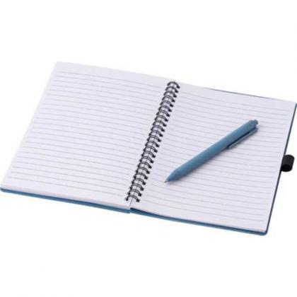 Wheat straw notebook with pen (approx. A5)