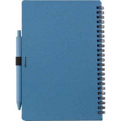 Wheat straw notebook with pen (approx. A5)