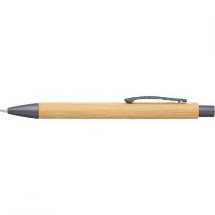 Bamboo and plastic ballpen