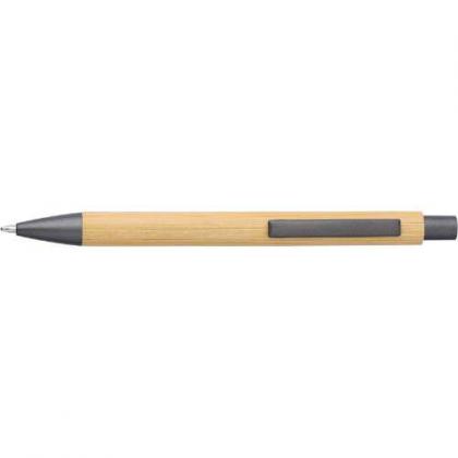 Bamboo and plastic ballpen