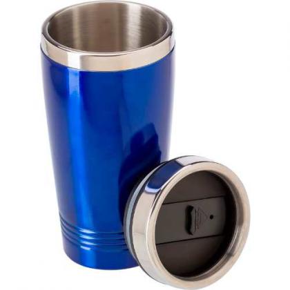 Stainless steel double walled drinking mug (450ml)