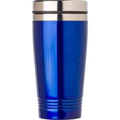 Stainless steel double walled drinking mug (450ml)