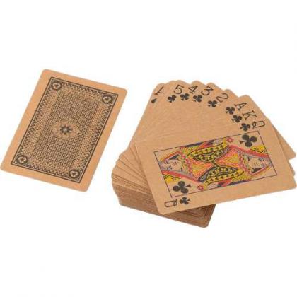 Recycled paper playing cards