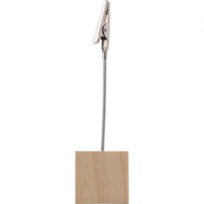 Wooden memo holder