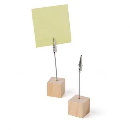 Wooden memo holder