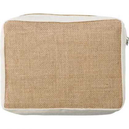 Jute toiletry bag