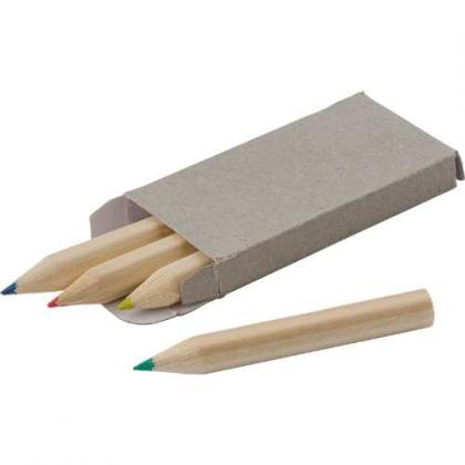 Coloured mini pencil set (4pc)