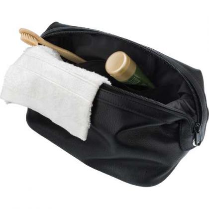 Leather toiletry bag