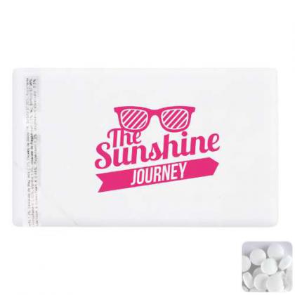 Mint card with sugar free mints
