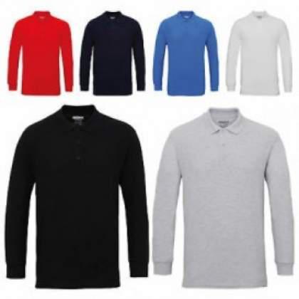 Gildan Premium Cotton Long Sleeve Double Pique Polo