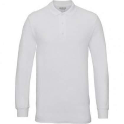 Gildan Premium Cotton Long Sleeve Double Pique Polo