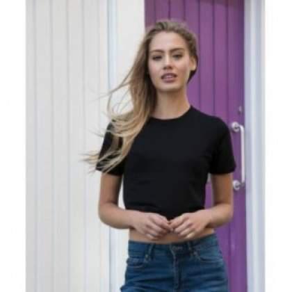 Just Tees By Awdis Womens Tri Blend Cropped Tee