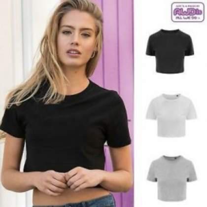 Just Tees By Awdis Womens Tri Blend Cropped Tee