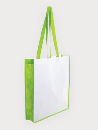 NON WOVEN COLOURED GUSSET BAG