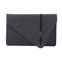 Recycled Felt & Apple Leather Laptop Sleeve 15 inch