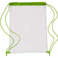 Transparent drawstring backpack