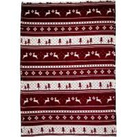 Flannel fleece snowmen blanket