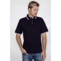 HENBURY Double Tipped Pique Polo Shirt