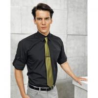 PR206 Mens Roll Sleeve Poplin Shirt