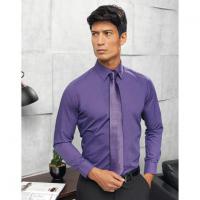 PR204 Mens Long Sleeve Fitted Poplin Shirt