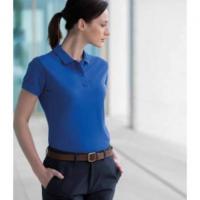 Henbury Ladies Microfine Cotton Pique Polo Shirt