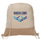 Rio&trade; 5 oz. Recycled Cotton and Jute Drawstring Bag