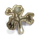 30mm 2 - Tone Sandblasted Pin Badge