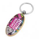 Oval Wooden Keyrings - Digitally Printed