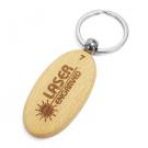 Oval Wooden Keyrings - Laser Engraved