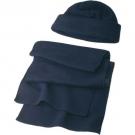 Fleece beanie and scarf