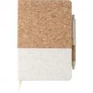 Cork and linen notebook (approx. A5)