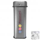 Tall hinged tin with dextrose mints