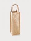 SHIMMER JUTE BOTTLE BAG