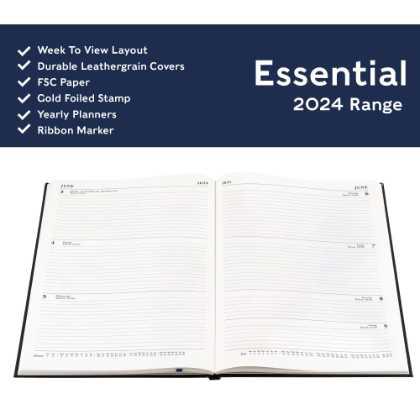 Collins Essential A4 Week to View Diary - Mid-Year/Academic Year