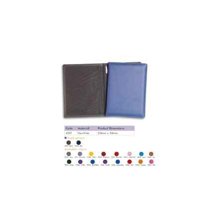 NewHide A5 menu holder with 2 clear pockets
