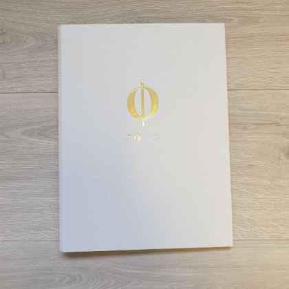 Paper Over Board Menu, Foil Blocked With Embossing