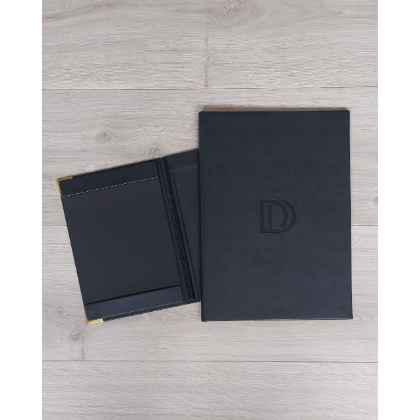 Faux Leather Menu With Concealed Elastic Cord
